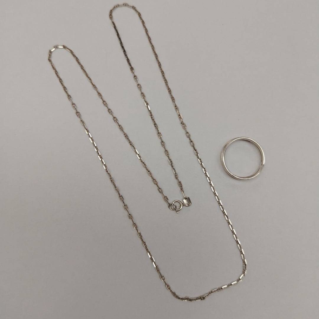 ANILLITO, CADENA PLATA 5.8 GRMS (SEMINUEVO)