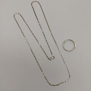 ANILLITO, CADENA PLATA 5.8 GRMS (SEMINUEVO)