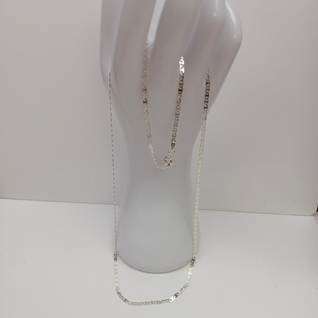 CADENA TEJIDO ESPEJO PLATA .925 60 CM 4.2 GR (NUEVO)