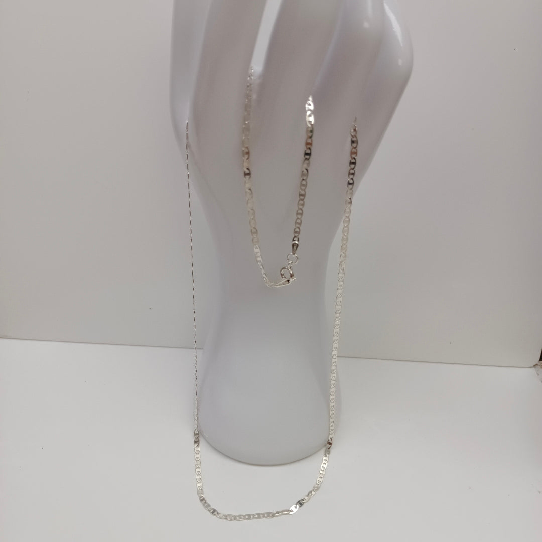 CADENA TEJIDO ESPEJO PLATA .925 60 CM 4.2 GR (NUEVO)