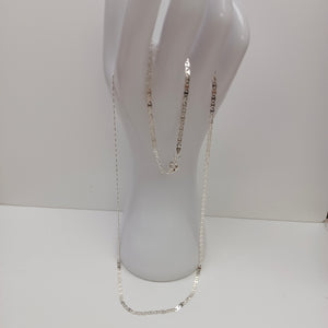CADENA TEJIDO ESPEJO PLATA .925 60 CM 4.2 GR (NUEVO)
