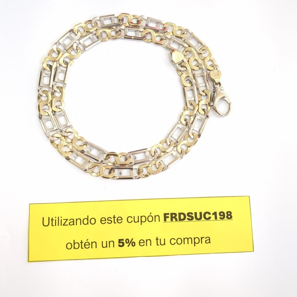 CADENA ORO COMBINADO 14 K 61.7 GRMS (SEMINUEVO)