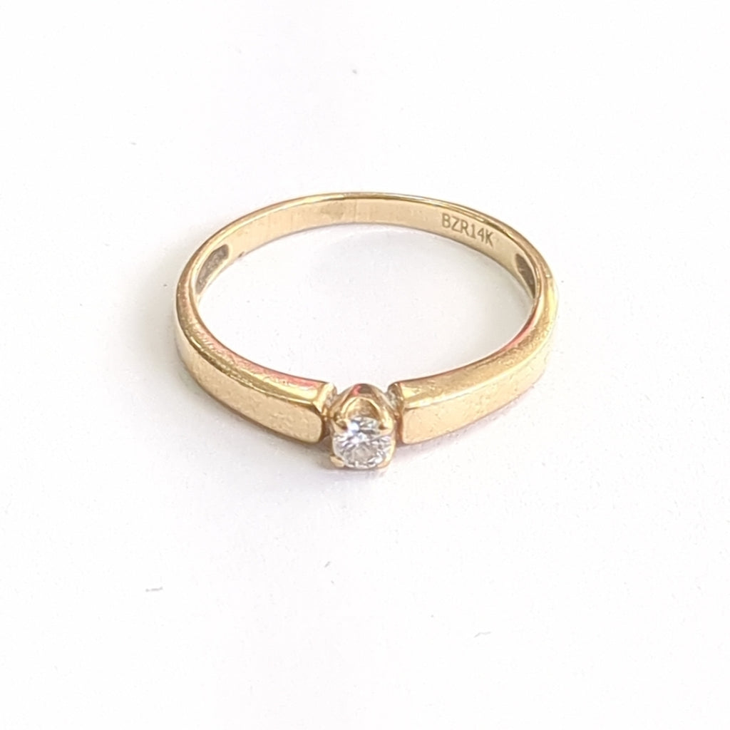 SOLITARIO ORO 14 K 1.9 GRMS (SEMINUEVO)