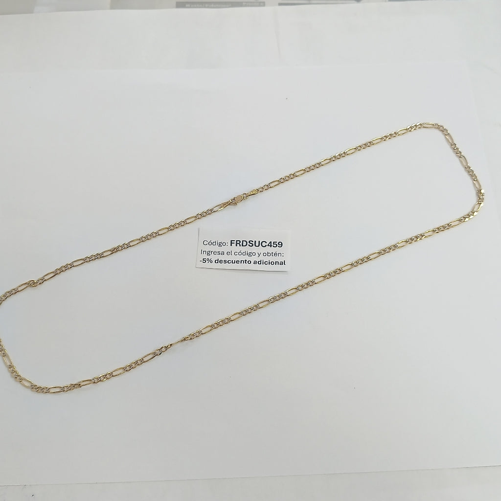 CADENA TEJIDO 3X1 9.1G 60 CM (NUEVO)