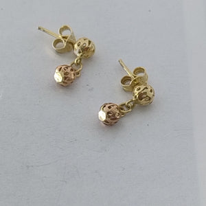 BROQUELES PAR ORO COMBINADO 14 K 0,70 GRMS (SEMINUEVO)