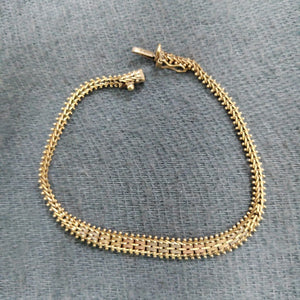 PULSERA ORO COMBINADO 14 K 7,40 GRMS (SEMINUEVO)