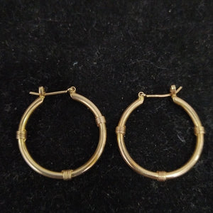 ARRACADAS PAR ORO 14 K 3.2 GRMS (SEMINUEVO)