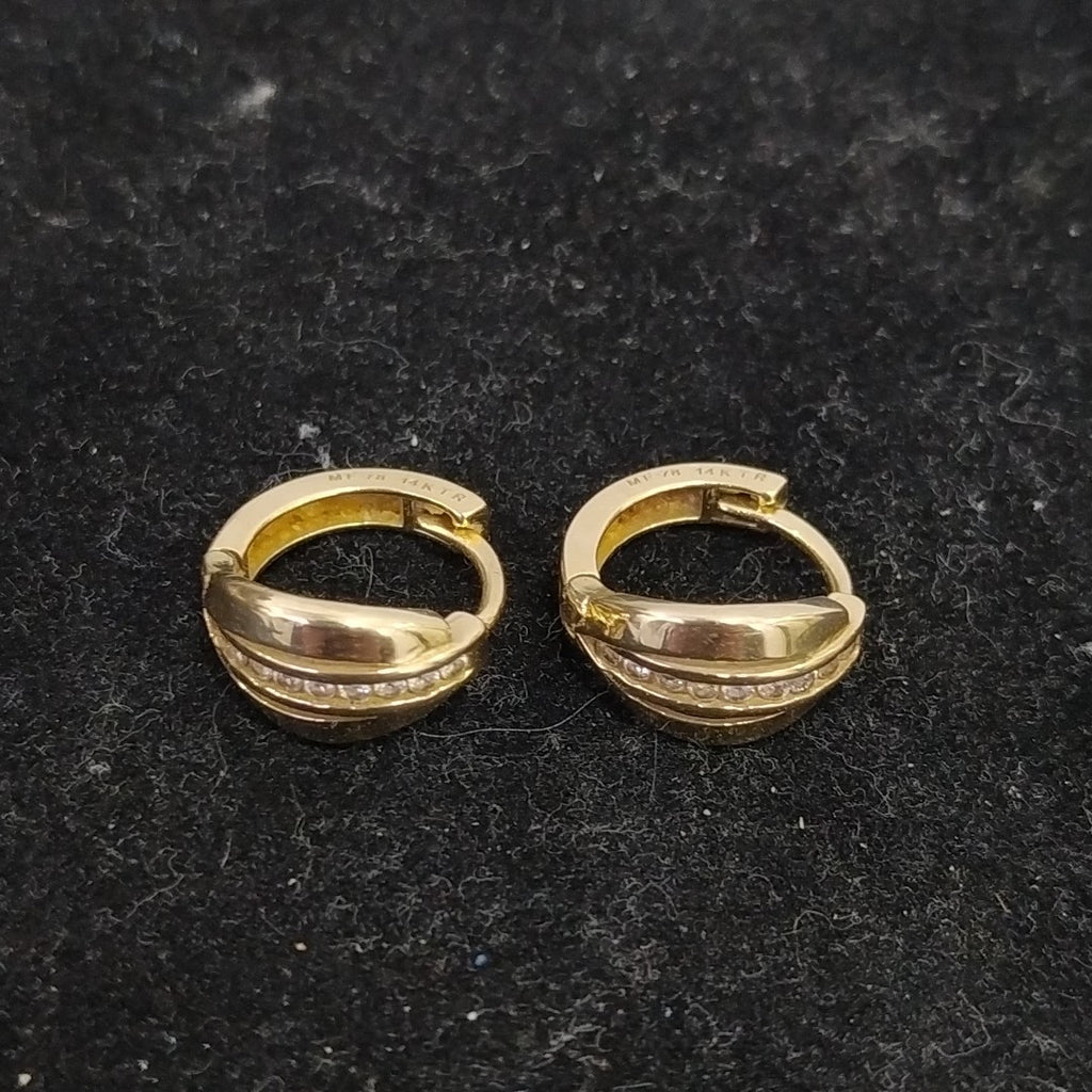 ARRACADAS PAR ORO 14 K 2.7 GRMS (SEMINUEVO)