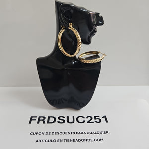 ARRACADAS PAR ORO 14 K 4.7 GRMS (SEMINUEVO)