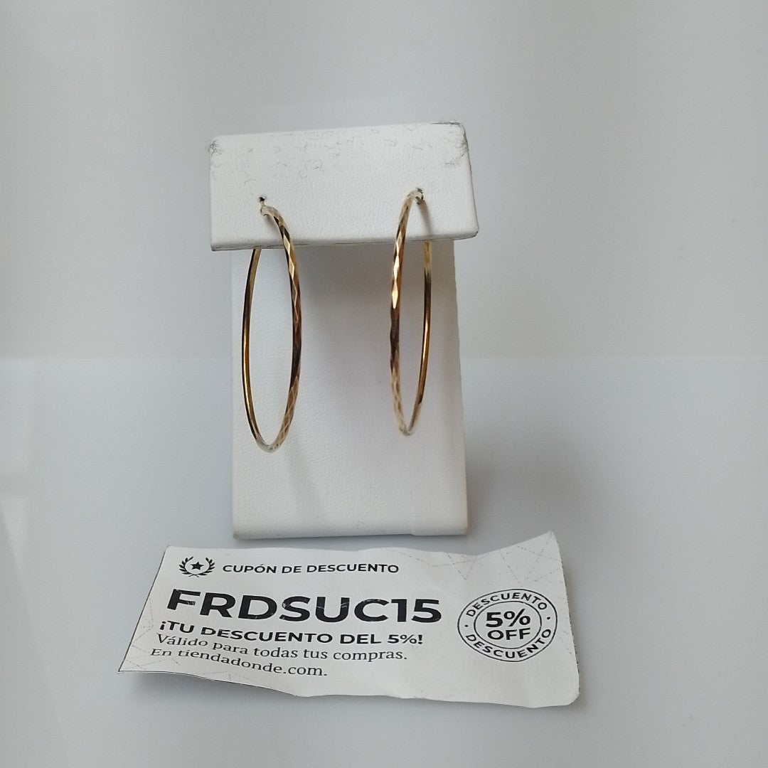 ARRACADAS PAR ORO 14 K 3.8 GRMS (SEMINUEVO)