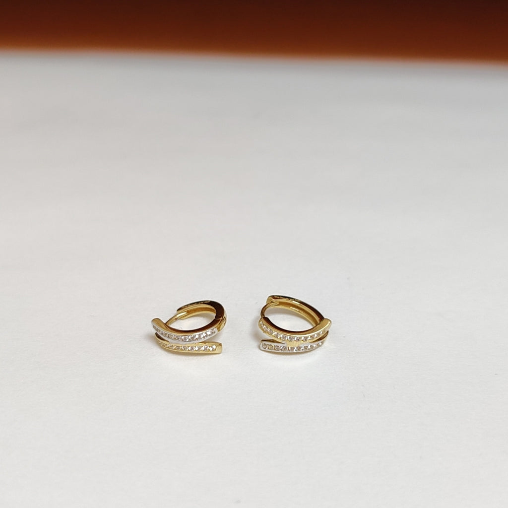 ARRACADAS PAR ORO 14 K 2.2 GRMS (SEMINUEVO)