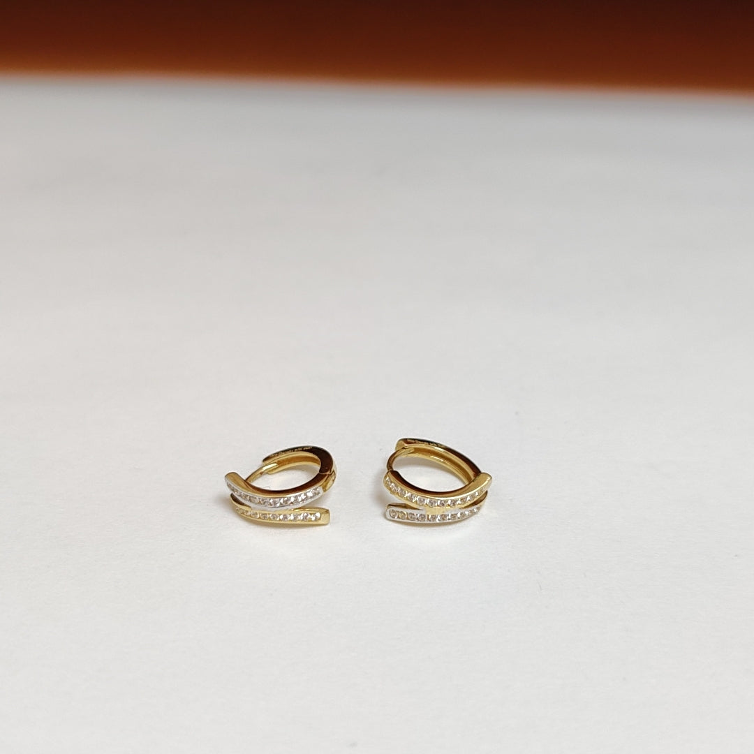 ARRACADAS PAR ORO 14 K 2.2 GRMS (SEMINUEVO)