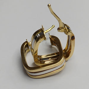 ARRACADAS PAR ORO,ORO COMBINADO 14 K 1,40 GRMS (SEMINUEVO)