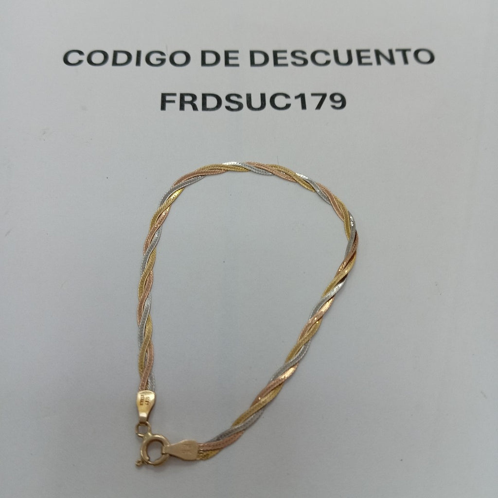 PULSERA ORO COMBINADO 14 K 2 GRMS (SEMINUEVO)