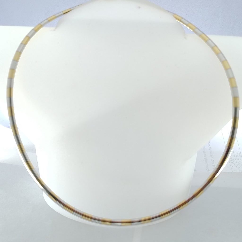 GARGANTILLA ORO COMBINADO 14 K 26.7 GRMS (SEMINUEVO)
