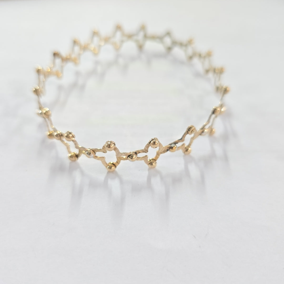 BRAZALETE ORO 14 K 9.8 GRMS (SEMINUEVO)