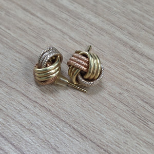 BROQUELES PAR ORO COMBINADO 14 K 2.5 GRMS (SEMINUEVO)