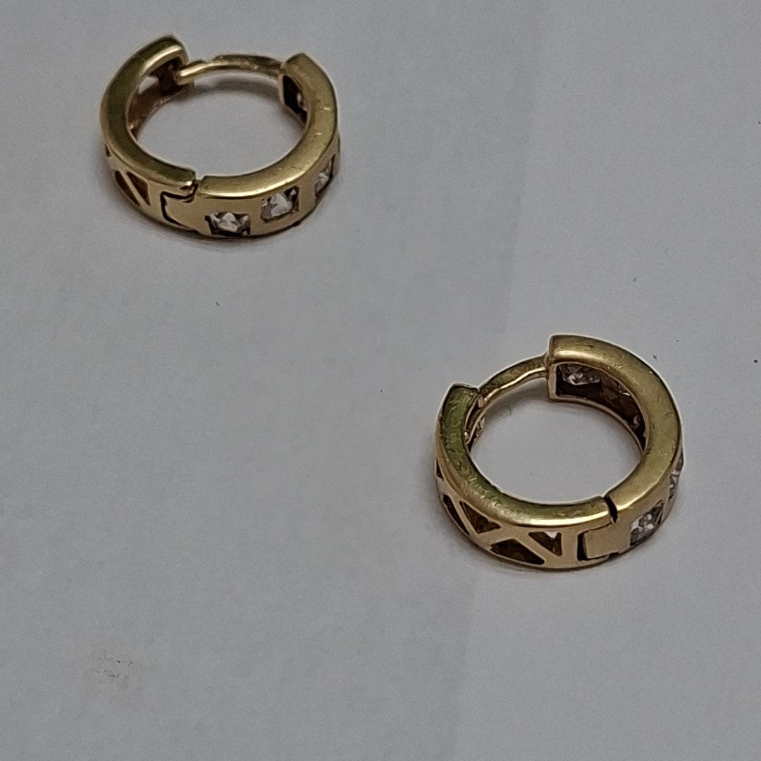 ARETES PAR ORO 14 K 3.7 GRMS (SEMINUEVO)