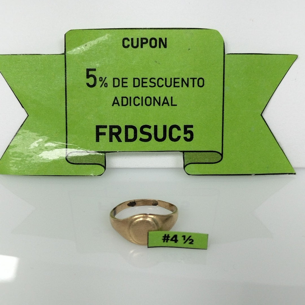 ANILLO ORO 14 K 2 GRMS (SEMINUEVO)