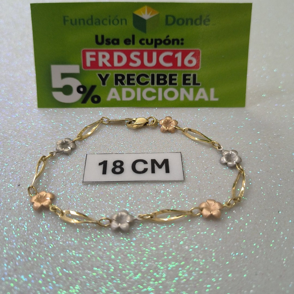 PULSERA ORO 14 K 2.6 GRMS (SEMINUEVO)
