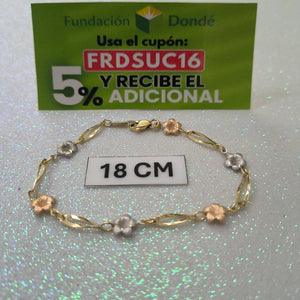 PULSERA ORO 14 K 2.6 GRMS (SEMINUEVO)