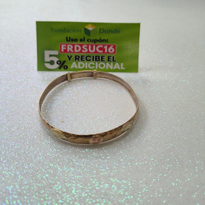 PULSERA RIGIDA ORO 10 K 8,00 GRMS (SEMINUEVO)