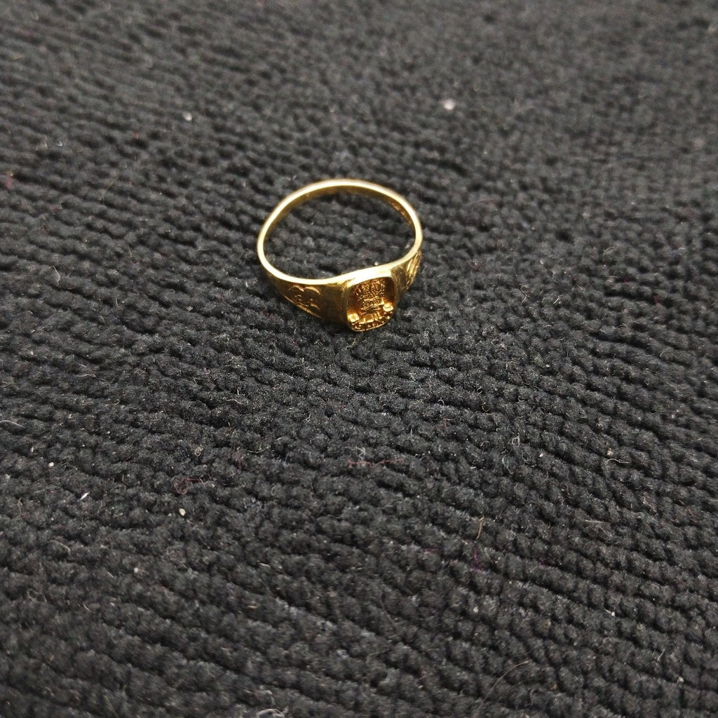 ANILLO DE GRADUACIÓN ORO 10 K 1.4 GRMS (SEMINUEVO)
