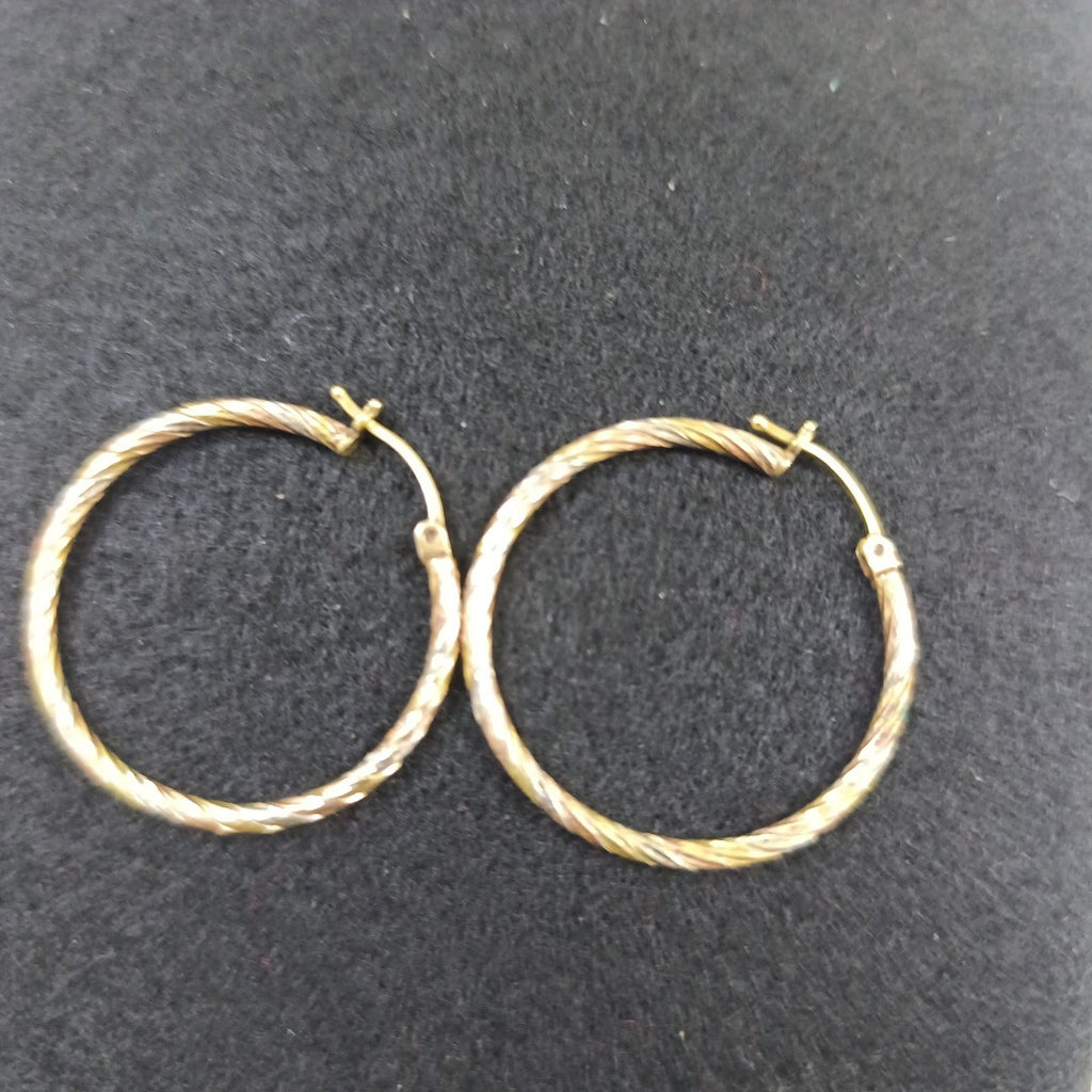 ARRACADAS PAR ORO, ORO COMBINADO 10 K 3.8 GRMS (SEMINUEVO)