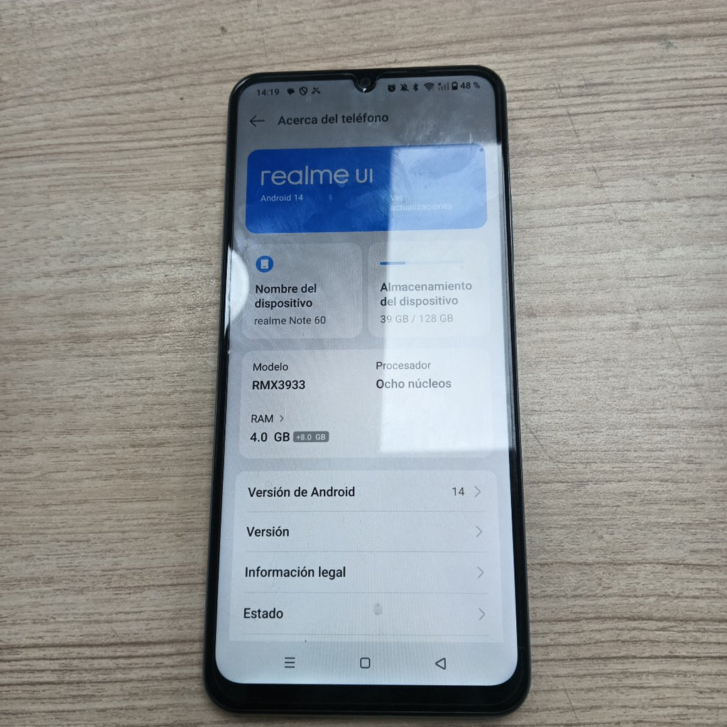 CELULAR REALME REALME NOTE 60-RMX3933(2023) 128 GB 4 GB RAM (SEMINUEVO)