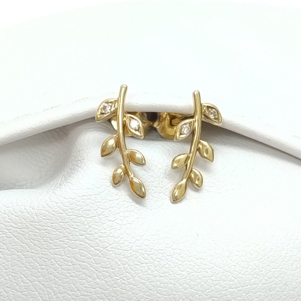 BROQUELES PAR ORO 14 K 1 GRMS (SEMINUEVO)
