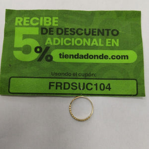 ANILLITO ORO 14 K 0,70 GRMS (SEMINUEVO)