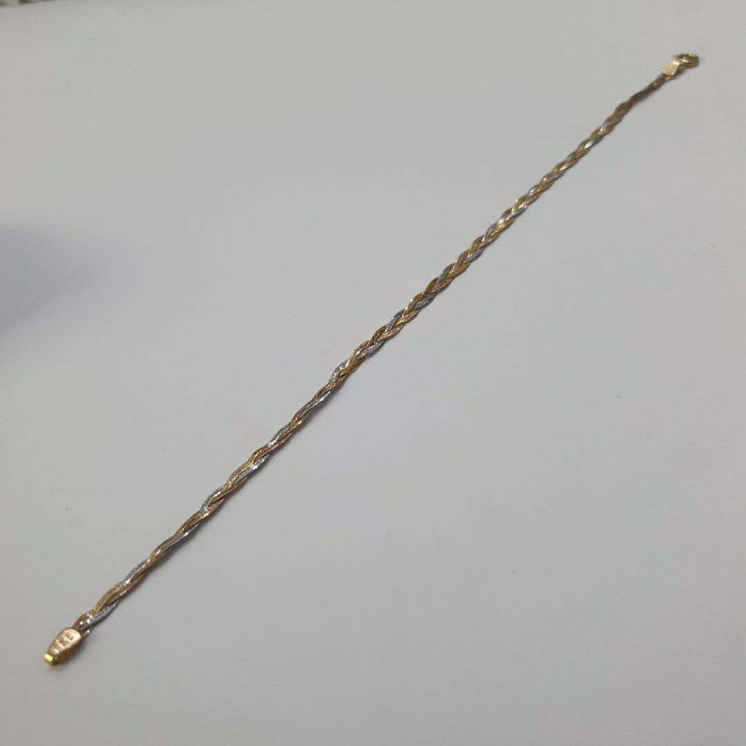 PULSERA ORO,ORO COMBINADO 14 K 1,60 GRMS (SEMINUEVO)