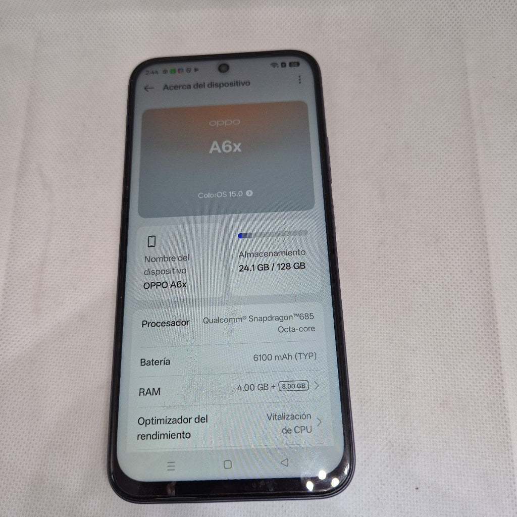 CELULAR OPPO A6X CPH2819 (2025) 128 GB 4 GB RAM (SEMINUEVO)