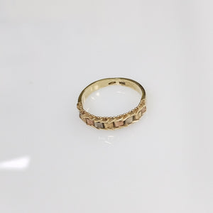 ANILLITO ORO, ORO COMBINADO 14 K 2.8 GRMS (SEMINUEVO)