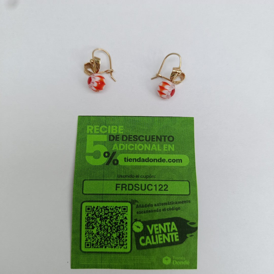 ARETES PAR ORO 10 K 2,60 GRMS (SEMINUEVO)