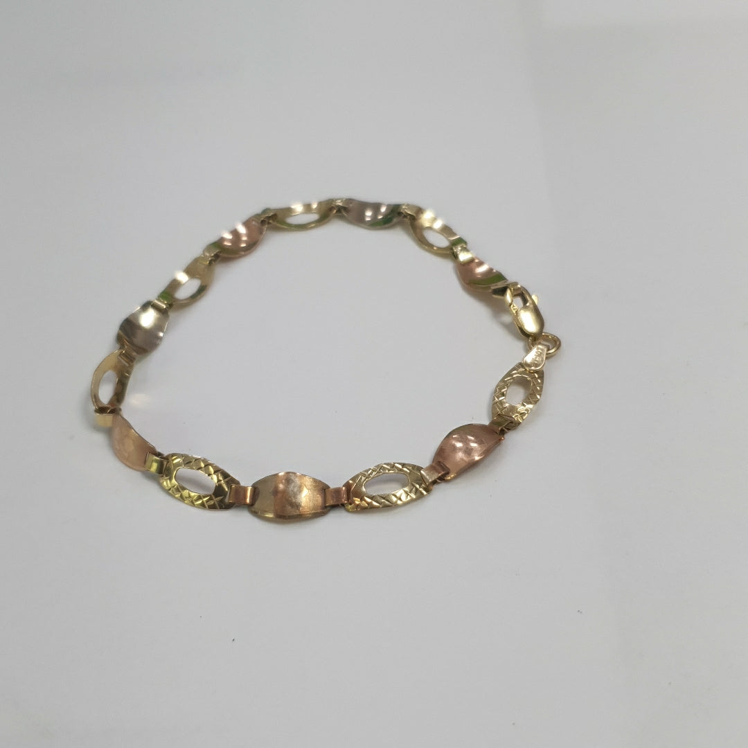 PULSERA ORO,ORO COMBINADO 10 K 3,50 GRMS (SEMINUEVO)