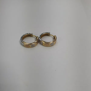 ARRACADAS PAR ORO,ORO COMBINADO 14 K 1,70 GRMS (SEMINUEVO)