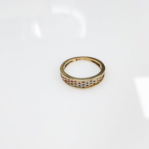 ANILLITO ORO COMBINADO 14 K 2.8 GRMS (SEMINUEVO)