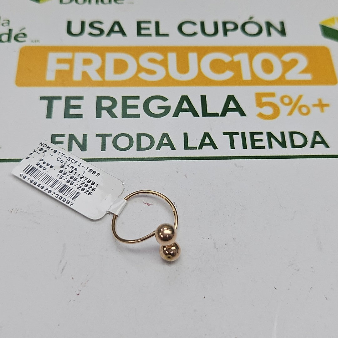 ANILLITO ORO 8 K 0.9 GRMS (SEMINUEVO)