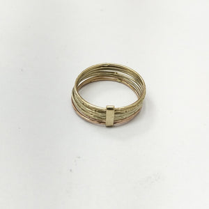 ANILLITO ORO, ORO COMBINADO 10 K 2.9 GRMS (SEMINUEVO)
