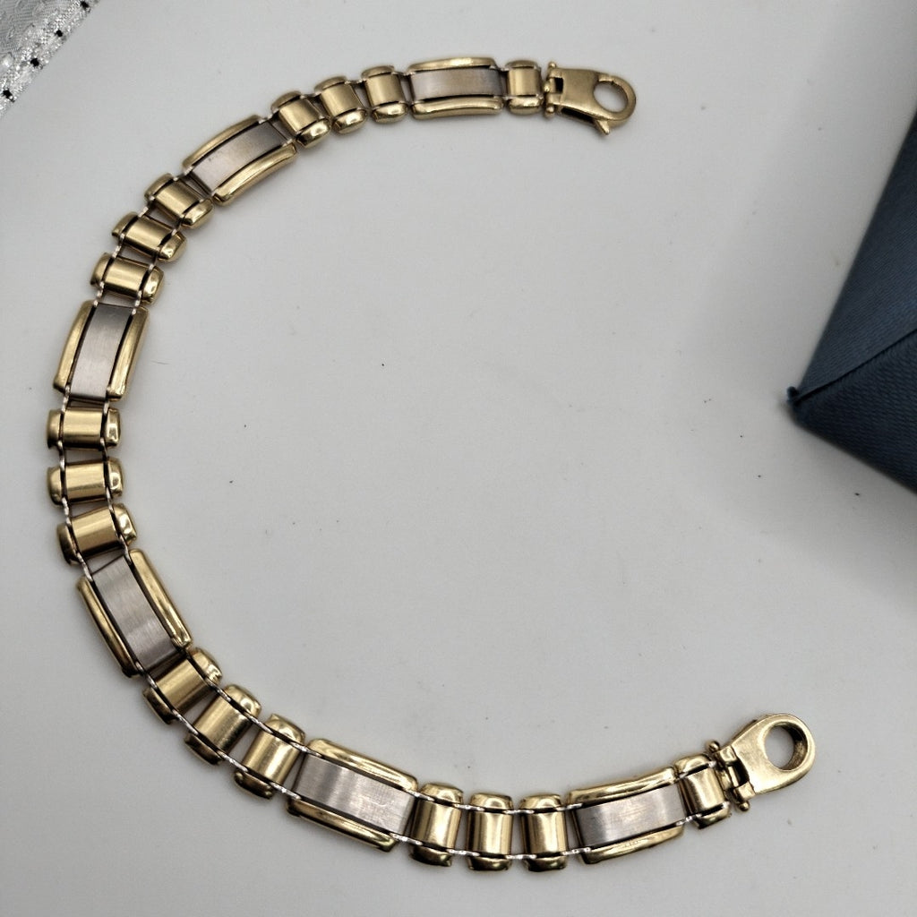 PULSERA ORO BLANCO 14 K 14,40 GRMS (SEMINUEVO)