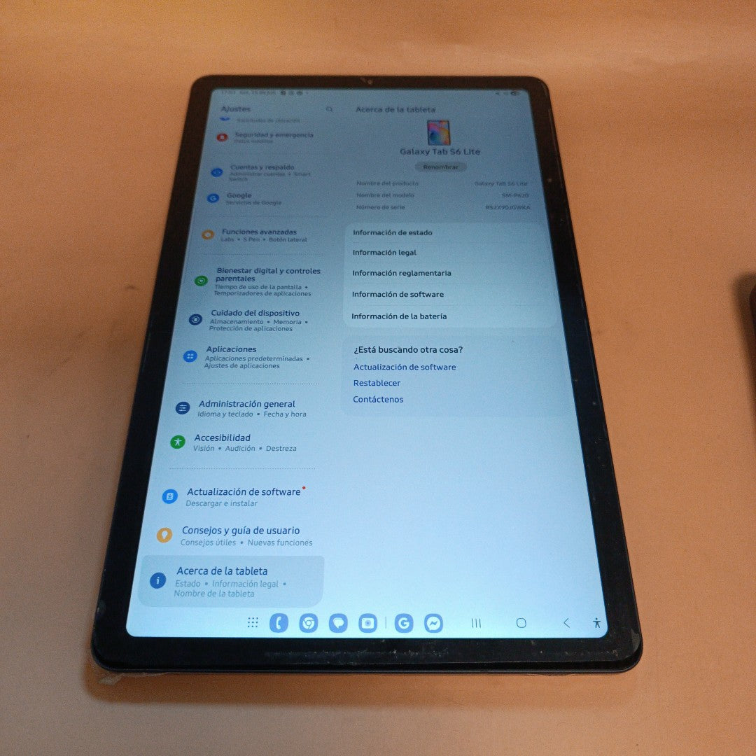 TABLETA SAMSUNG GALAXY TAB S6 LITE SM-P620 (2024) 128 GB 4 GB RAM (SEMINUEVO)