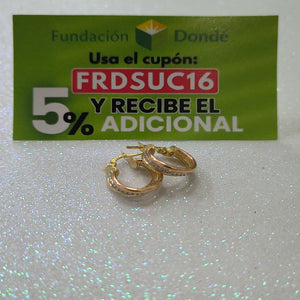 ARETES PAR ORO 14 K 2,90 GRMS (SEMINUEVO)