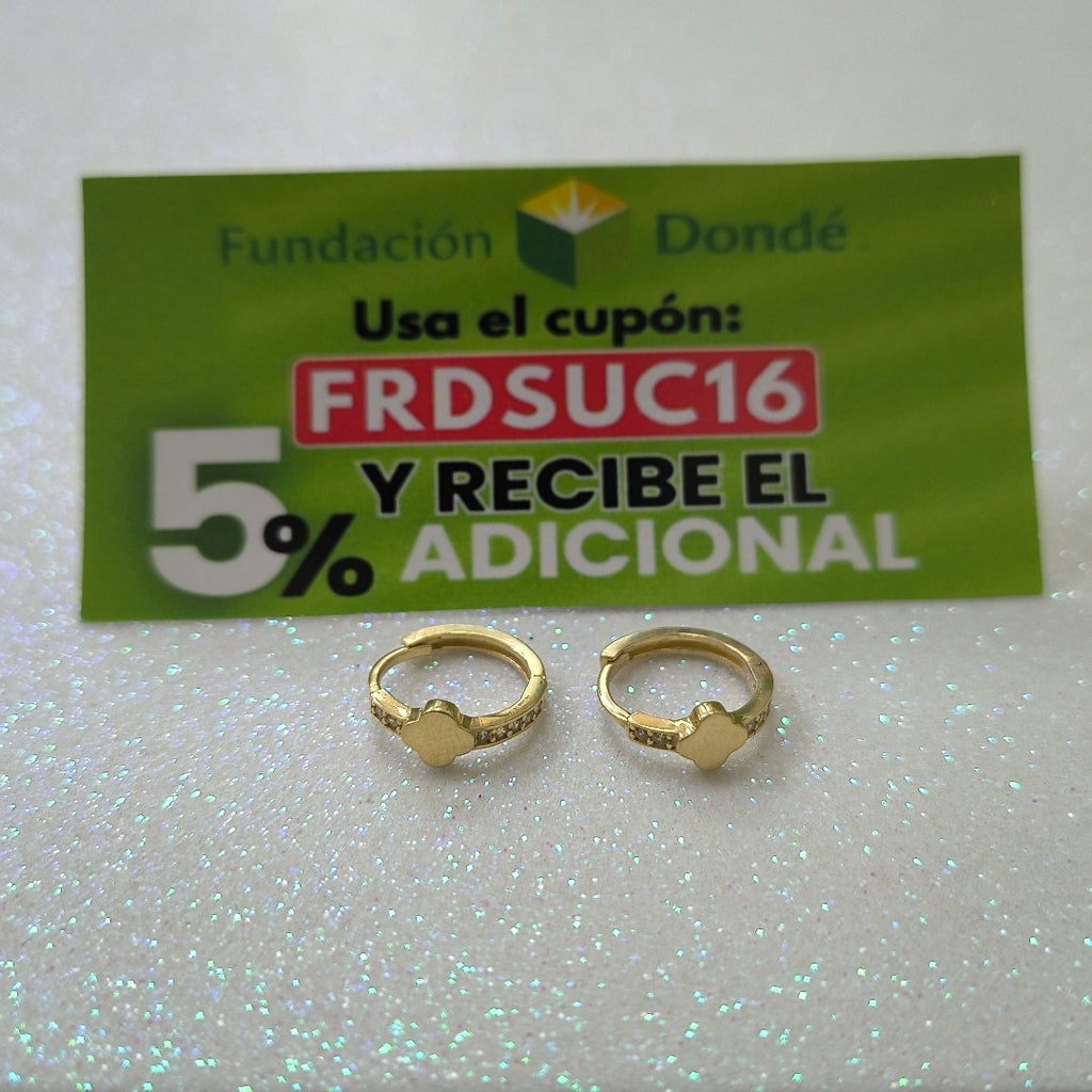 ARETES PAR ORO 14 K 2,20 GRMS (SEMINUEVO)