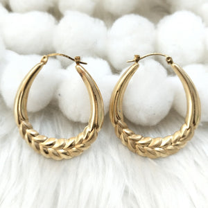 ARRACADAS PAR ORO 14 K 4.5 GRMS (SEMINUEVO)