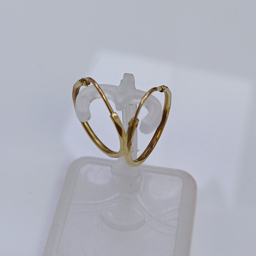 ARRACADAS PAR ORO 14 K 1,00 GRMS (SEMINUEVO)