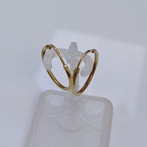 ARRACADAS PAR ORO 14 K 1,00 GRMS (SEMINUEVO)