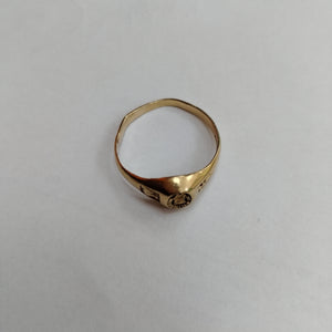 ANILLO DE GRADUACIÓN ORO 10 K 2.4 GRMS (SEMINUEVO)