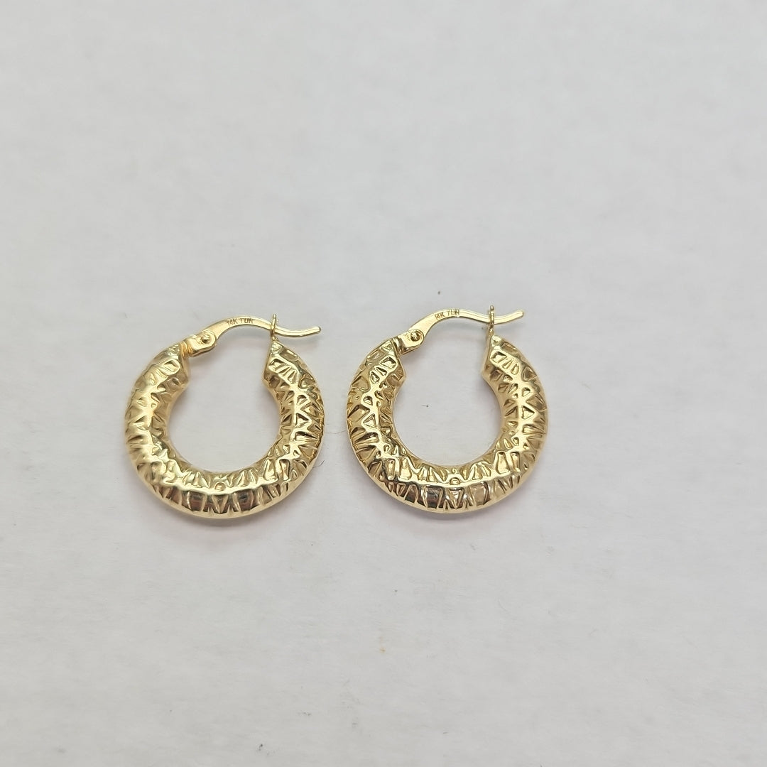 ARRACADAS PAR ORO 14 K 1.9 GRMS (SEMINUEVO)