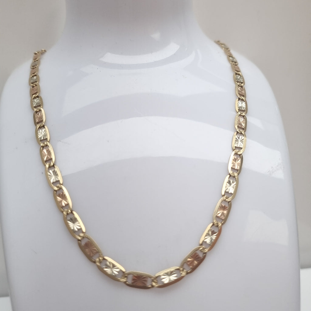 CADENA ORO, ORO COMBINADO 14 K 22.2 GRMS (SEMINUEVO)